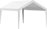VEVOR 10x20ft Carport Replacement Canopy Cover Heavy-Duty Waterproof White view 4