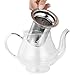 VonShef 25-Oz Glass & Stainless Steel Infusion Tea Pot Loose Tea Leaf Infuser Teapot