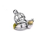 YiFeng Stainless Male Chastity Device Belt Restraint Bondage Fetish Urethral Tube ZCS19 (43mm Ring)