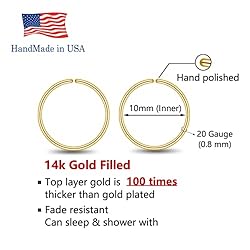 Gold Hoop Earrings for Women Dainty Gold