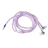 Fashionable Jewelry Pearl Necklace Earphones with Mic Beads 3.5mm In-ear Wired Headphone Connect to SmartPhone, iPhone, iPad,Samsung, BlackBerry