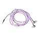 Fashionable Jewelry Pearl Necklace Earphones with Mic Beads 3.5mm in-Ear Wired Headphone Connect to Smartphone, iPhone, iPad,Samsung, BlackBerry
