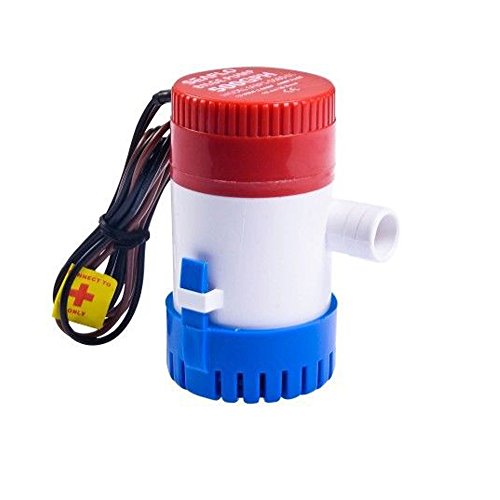 12V Boat Marine Plumbing DC Bilge Water Pump Submersible for Yacht RV SPA Pool (500GPH) - Thumbnail 2