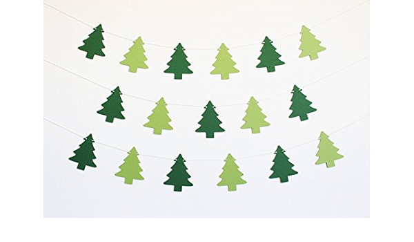 Amazon Com Christmas Tree Paper Party Banner Handmade
