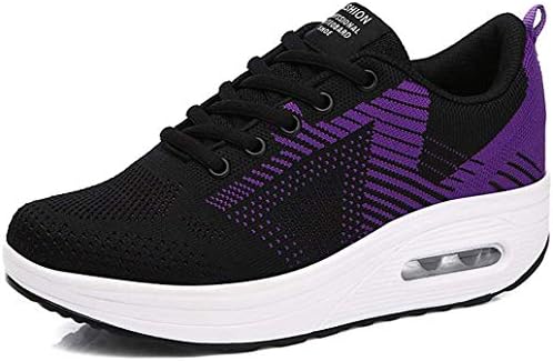 Women's Lightweight Sneakers,Ladies Casual Comfortable Walking Shoes Platform Wedges Breathable Trainers Running Shoes