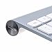 BCP Silver Color Aluminum Battery Cover Cap Lid Plug for Apple Wireless Bluetooth Keyboard A1314 or Magic Trackpad A1339