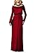 Celltronic Fashion Women Solid Plain Elegant Boat Neck Long Sleeve Evening Party Full Length Long Maxi Dress(Wine Red,XL)