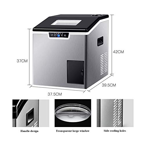 FRIDGE Eiswürfelmaschine Crushed Ice Eiswürfelbereiter 40kg Eiswürfel 24h Eiswürfelmaschine Mit Griff Automatische… – Bild 8