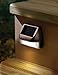 Moonrays 95028 Mini Solar Deck Wall Mounted Sconce (Warm, White LED Light, Rectangle)