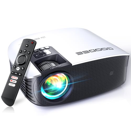 GOODEE Smart WiFi Projector 1080P Outdoor Movie