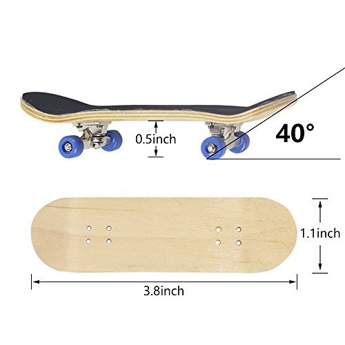 ZUINIUBI Tech Decks Complete Maple Wooden Fingerboards Mini