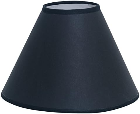 Deran 501-13-BK/WH 13" Hardback Dulcote Empire Lamp Shade, 6" x 13" x 11", Black/White