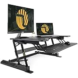 FEZIBO Height Adjustable Standing Desk Converter Sit to Stand up Desk Riser 36