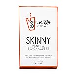Shrinksta Organic Slimming Weightloss Coffee - All Natural, Vegan, Sugar Free | hCG Diet Approved, Perfect On-The-Go Support | 21 packets in a box, Vanilla Flavor