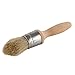 Gizmomate Chalk Paint & Wax Brush (Set of 2), New Tapered Ergonomic Design, Natural Bristles for Extra Detail and Tight Corners - Professional Furniture Round Waxing Brush