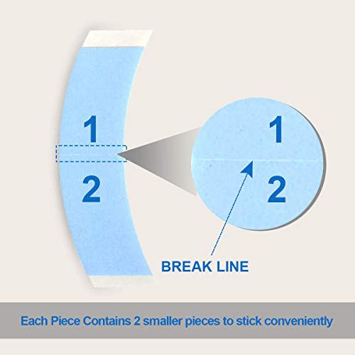 36 Pcs/Bag Double Sided Adhesive Tapes for Hair Extension Lace Front Support Toupee Wigs (blue color) - Thumbnail 3