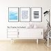 Barri Design Abstract Watercolor Prints Minimalist Art Blue White Home Decor Contemporary Abstract Painting Wall Decor Set of 3 Modern for Living Room Classroom Decor (UNFRAMED)