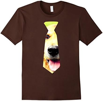 Kids Storecastle: Funny Dog Necktie Gift T-Shirt 12 Brown