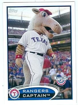 Rangers Captain Baseball Card Texas Rangers 2012 Topps Opening Day M9 Mascot At Amazon S Sports Collectibles Store