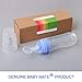 Baby Mate 2 PCS Silicone Baby Food Dispensing Spoon - Blue, 4oz/120ml, Ideal for 4 Months+ Babies - Squeeze Feeder with Spoon Bottle
