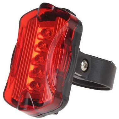 GENERIC 5 LED Bright Cycling Bike Bicycle Rear Tail Flashing Light Lamp with Clamp