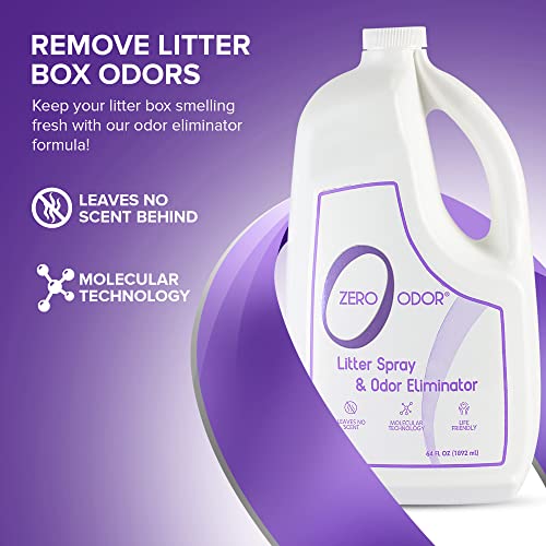 Zero Odor Litter Odor Eliminator Patented Molecular Technology