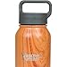 Healthy Human Stainless Steel Water Bottle | Double Walled Vacuum Insulated Water Thermos for Adults | Eco-Friendly Travel Bottles with Leak Proof Lid (Natural Wood, 40 oz / 1183 ML)