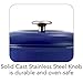 Tramontina 80131/335DS Enameled Cast Iron Covered Round Dutch Oven Combo, 2-Piece (7-Quart & 4-Quart), Blue