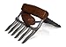 Meat Shredder Claws - Stainless steel- BBQ chicken,Pork Pullers Paws with durable wooden handles - Meat Shredding Forks and Hooks for Lifting, Handling, Shred Roasts and Briskets (2PCS)