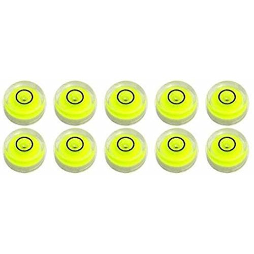 Level Degree Mark - Bubble Level Measuring Tools - Mini Tiny Disc 10x6mm Spirit Surface Level Mark Use for Tripod Camera - 10 Pack