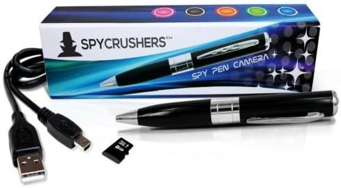 SpyCrushers Spy Pen Camera - Hidden Camera Pen HD Video Recorder - Free 8GB SD Card