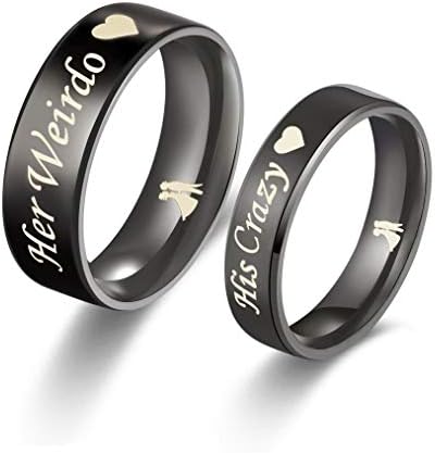His or Hers (Sold Separate Price for ONE Ring Only) 6mm/4mm