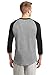 Sport Tek Raglan Jersey (T200) Heather Grey/Black, L