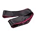 Soft Satin Eye Mask Blindfold Costume Sleeping Masks (Rose Red + Black)