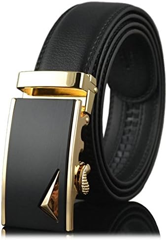 Squeple Mens Fashion Leather Strap, Sliding Buckle with Automatic 28-30inch LY599-5-105