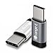 Micro USB Adapter, iOrange-E 2 Pack Type C to Micro USB Convert Connector with Aluminum Housing for Nexus 6P, Nexus 5X, OnePlus 2, LG G5, Lumia 950 and More Type C Supported Devices, Silver & Grey