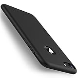 Silicone Apple iPhone 7 Case, Soft, Slim Fit (Black Color) ROKIO [ Liquid Silicone Gel Rubber Case ] Built-in metal Plate, Hard Back Cover (4.7 Inch)