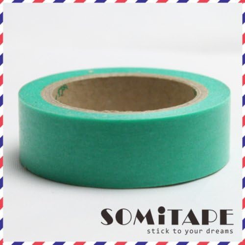 Dark Green Plain Washi Tape, Craft Decorative Tape