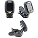MIMIDI USB Rechargeable Clip-on Tuner, LCD Display Cobra Tuner for Guitar, Bass, Violin, Ukulele, Chromatic (Black)