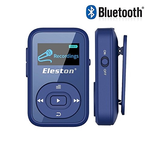 Eleston 8GB Portable MP3 Player (Expandable Up to 64GB) with 1.8inch Screen, Lossless HiFi Sound, Support Clock/ Recorder/ FM Radio/ E-book, 70 hours Playback with HD Earphone (Black)