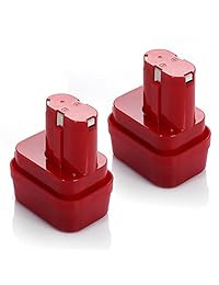 Powerextra 2 Pack 9.6 V 2000 mAh Batería de repuesto para batería herramienta eléctrica Makita 9102 A Un 9102 9102 A 192019   4 192321   5 192404   1 192534   8 192534 A