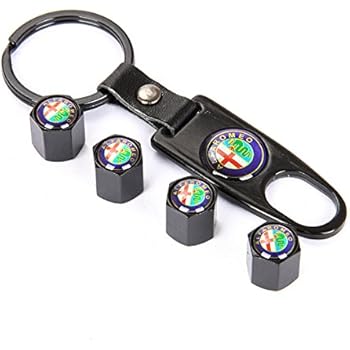Amazon Com Alfa Romeo Tire Valve Caps With Bonus Wrench