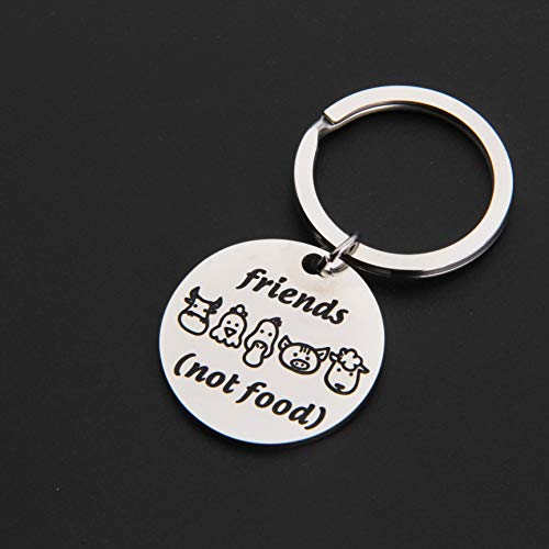 MAOFAED Vegen Gift Vegetarian Gift Animal Lover Gift Animal Rescue Gift (Friends not Food)