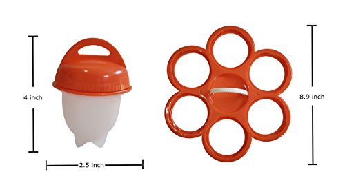 Egg Chums - Silicone Egg Cooker as seen on TV with HOLDER!! Hard Boiled Egg Maker | Egg Poacher - Get Hard Boiled Eggs… 6 Egg Chums - Silicone Egg Cooker as seen on TV with HOLDER!! Hard Boiled Egg Maker | Egg Poacher - Get Hard Boiled Eggs… - Image 7