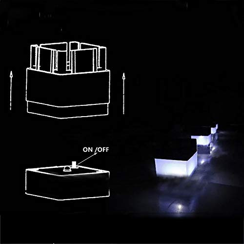 image for Gotian Solar Powered Outdoor LED Square Fence Light Garden Landscape P