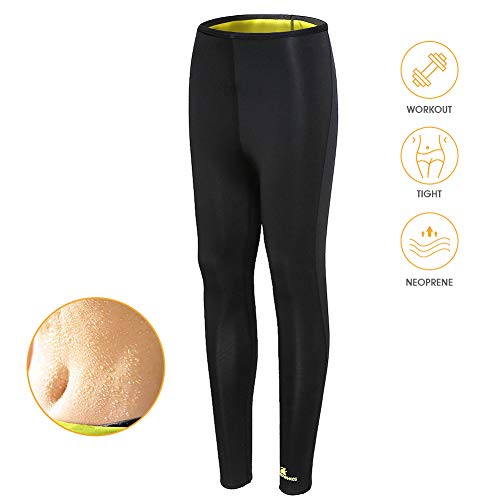 Gowhods Unisex Weight Loss Hot Sweat Sauna Pants - Fat Burning, Leg Slimming, Increasing Sweat, Smoother Skin, Gym Sports Ninth Leggings for Indoor & Outdoor Workout