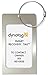 Dynotag® Web Enabled Smart Aluminum Convertible Luggage ID Tag + Braided Steel Loop, with DynoIQ™ & Lifetime Recovery Service (Cool Silver)