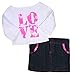 Sophia's Love Shirt and Sequin Trim Denim Skirt Made, Fits 18 Inch American Girl Dolls