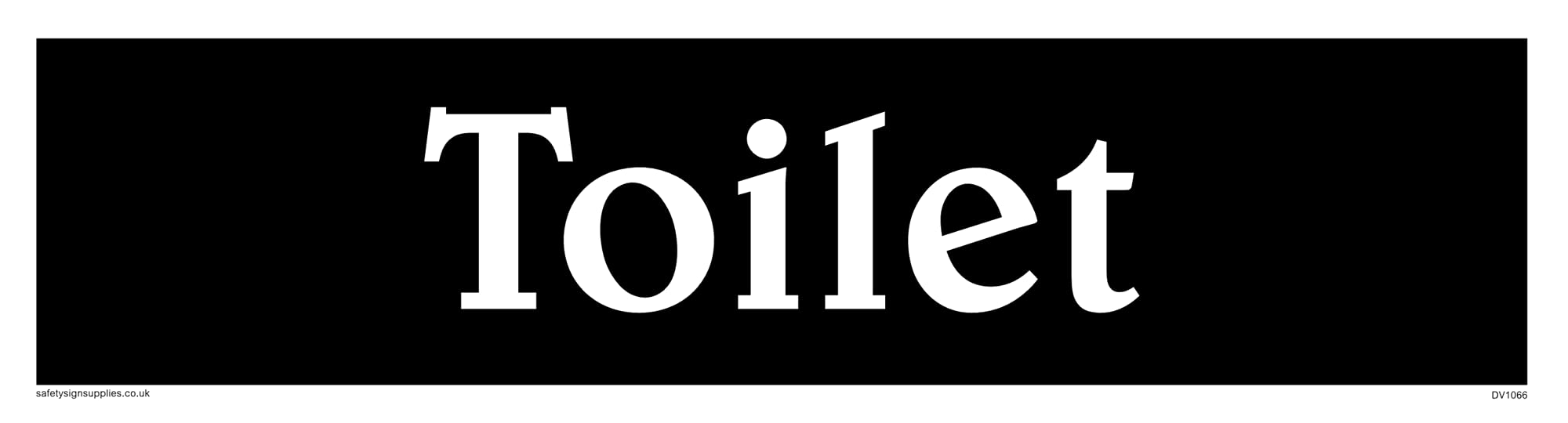 Pack of five - Toilet Sign - 225x60mm - L26