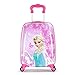 MOREFUN Frozen 18 Inch Luggage Hard Side Spinner Suitcase Carry on Luggage Rolling Pink 01